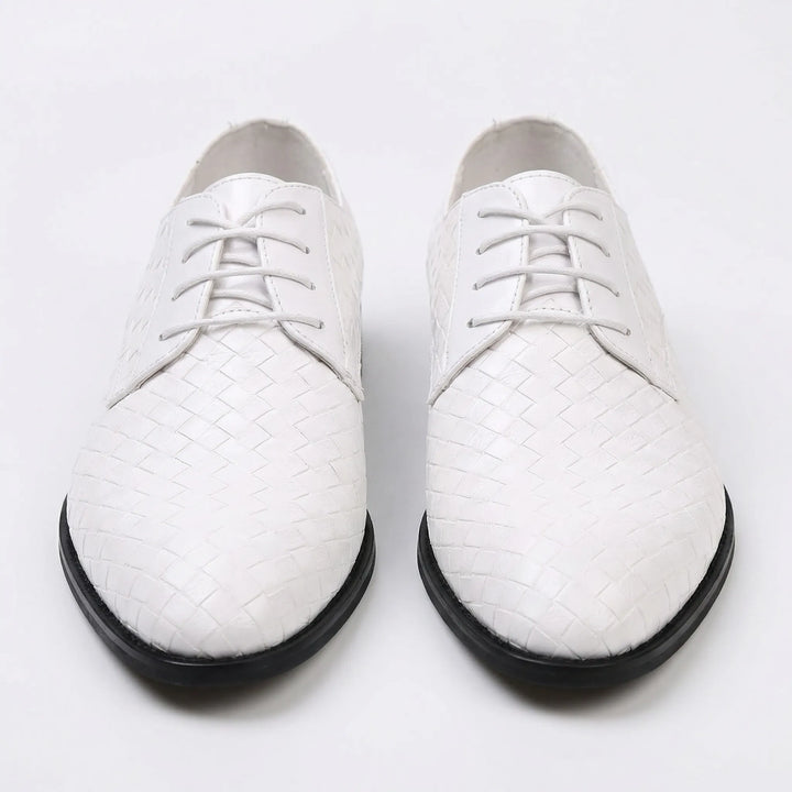 Dressivo - Textured Leather Lace-Up Dress Shoe