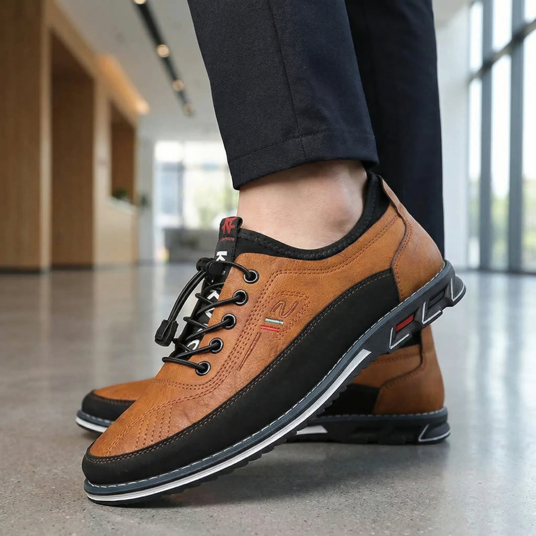 Dresslon - Low-Cut Lace-Up Oxford Dress Shoe
