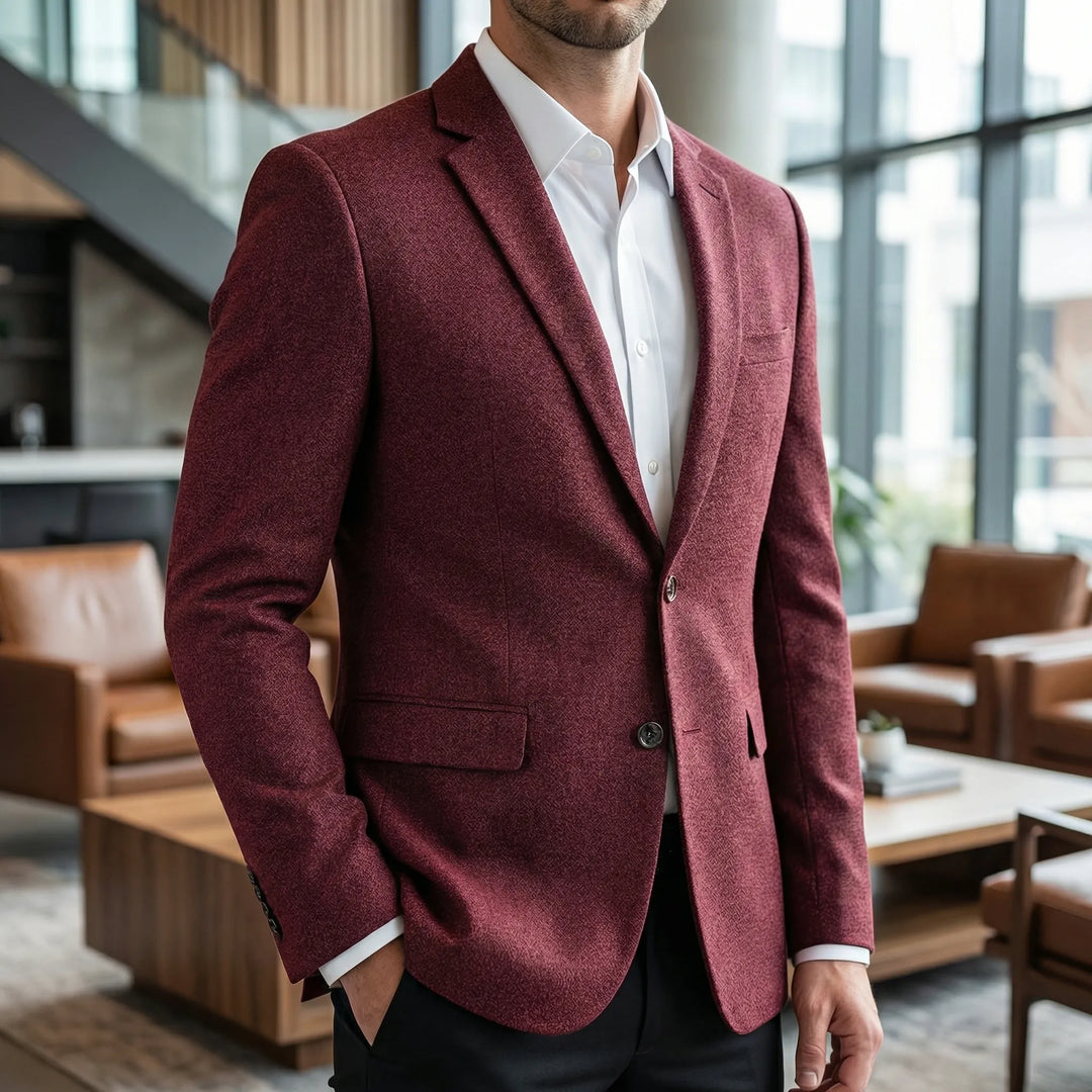 Dressoro - Single-Breasted Notch Lapel Blazer