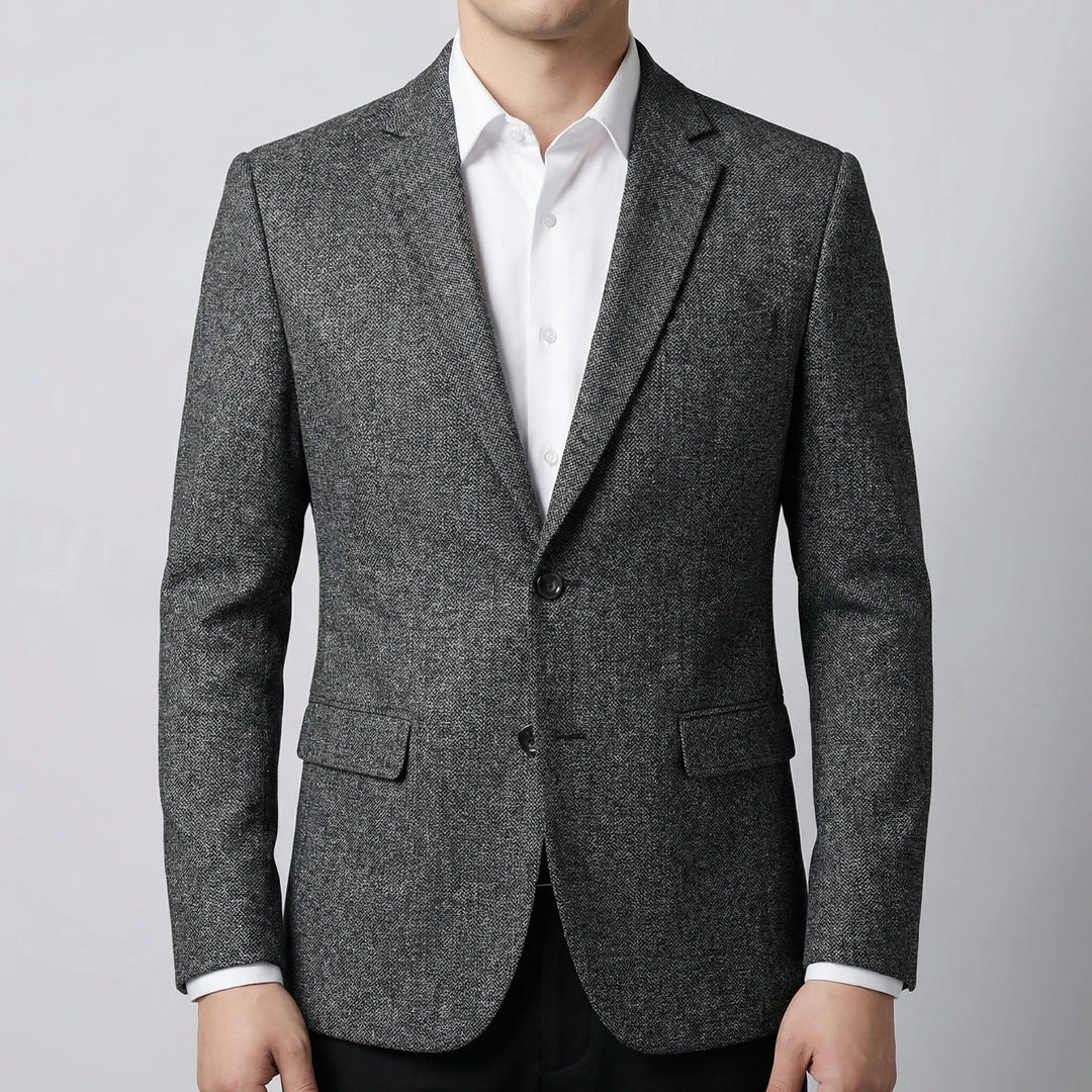 Dressoro - Single-Breasted Notch Lapel Blazer