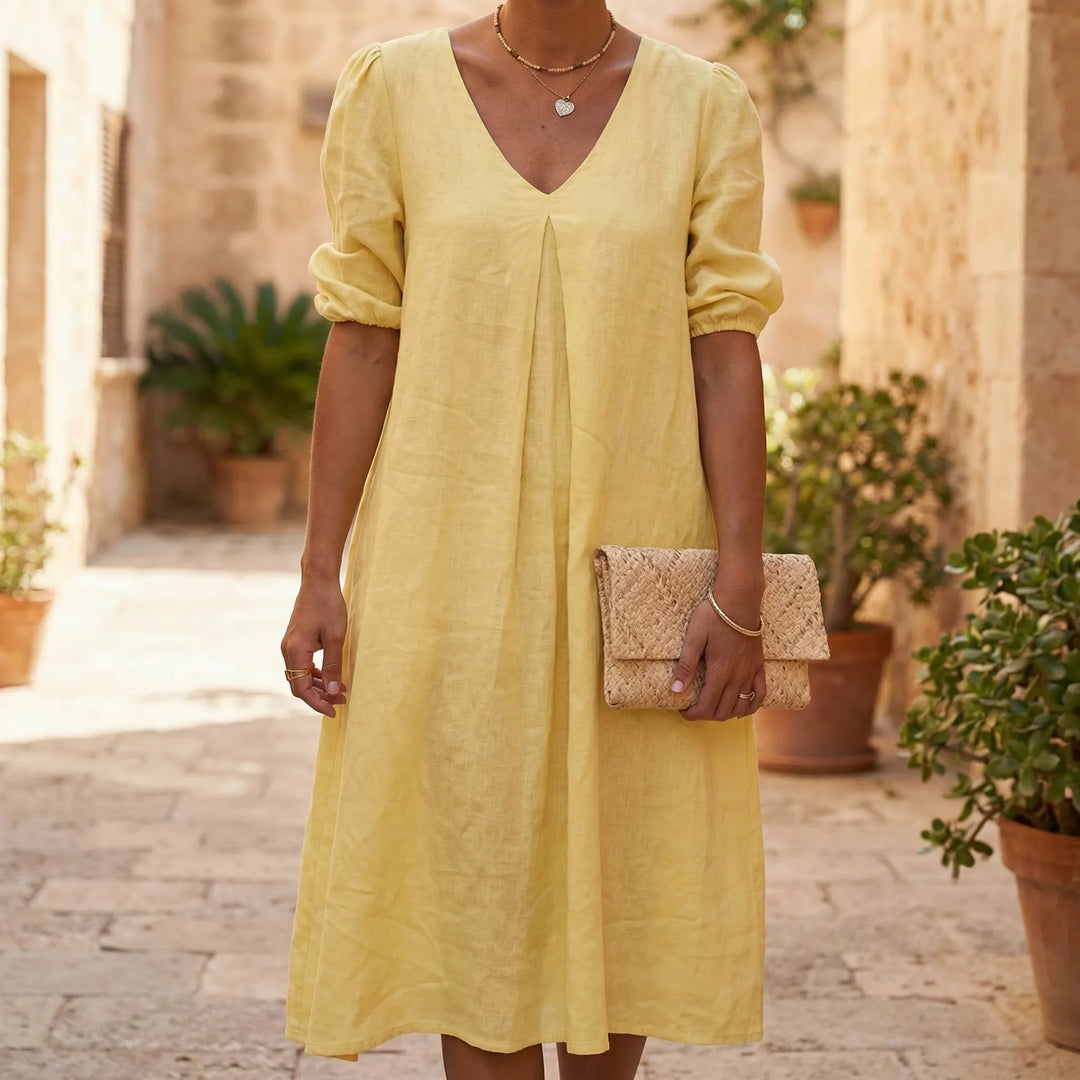 Driftella - Midi Length Relaxed Silhouette Dress