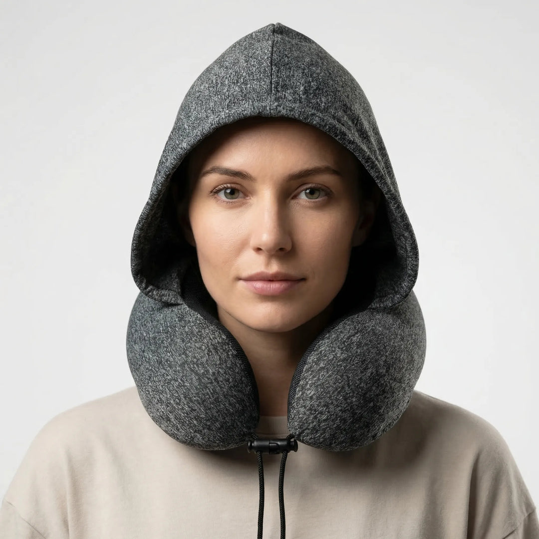 Driftly - Hooded Memory Foam Neck Pillow