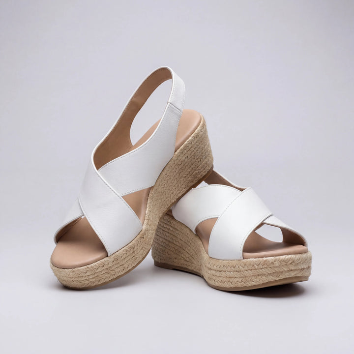 Driftura - Open-Toe Crossover Wedge Sandal