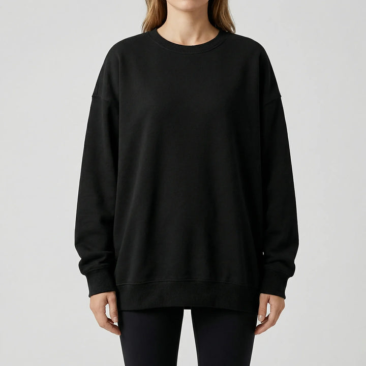 Drovex - Oversized Drop-Shoulder Crew Neck Sweater