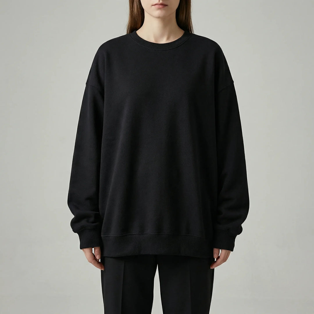 Drovex - Oversized Drop-Shoulder Crew Neck Sweater
