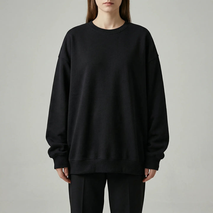 Drovex - Oversized Drop-Shoulder Crew Neck Sweater