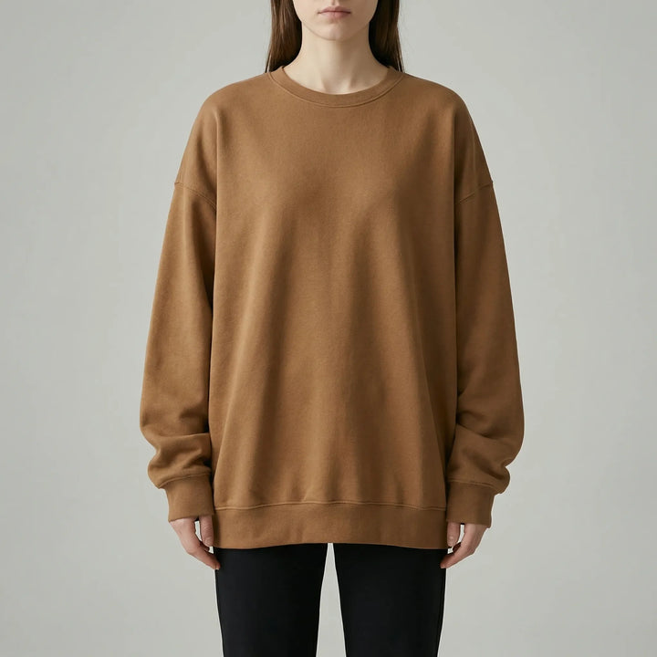Drovex - Oversized Drop-Shoulder Crew Neck Sweater