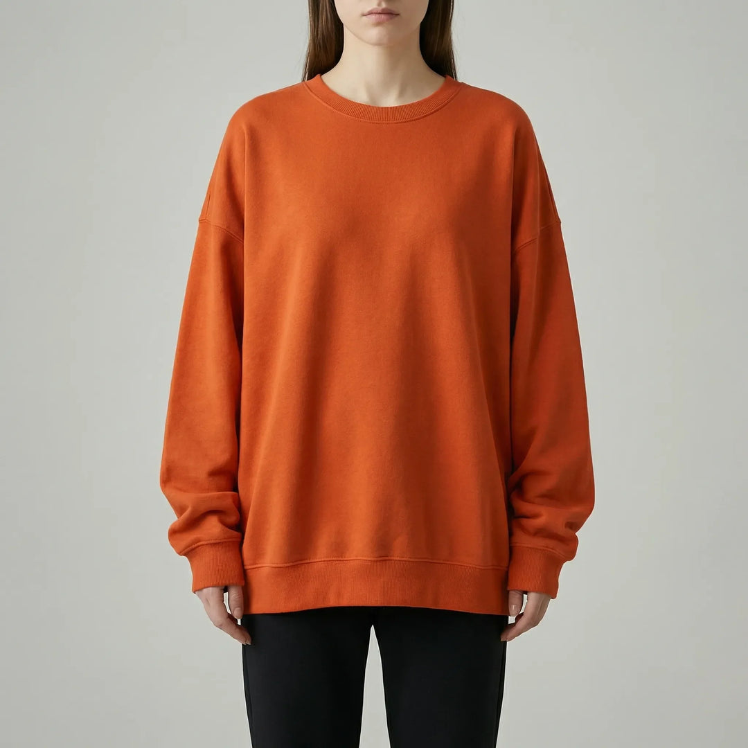 Drovex - Oversized Drop-Shoulder Crew Neck Sweater