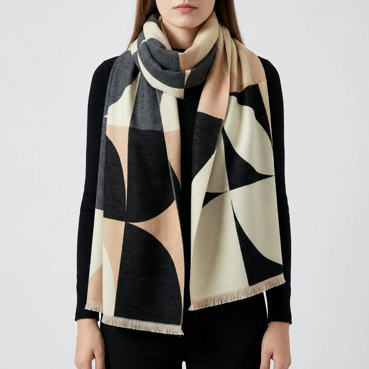 Dualveil - Reversible Oversized Poncho Scarf