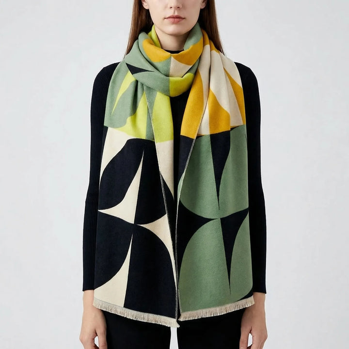 Dualveil - Reversible Oversized Poncho Scarf