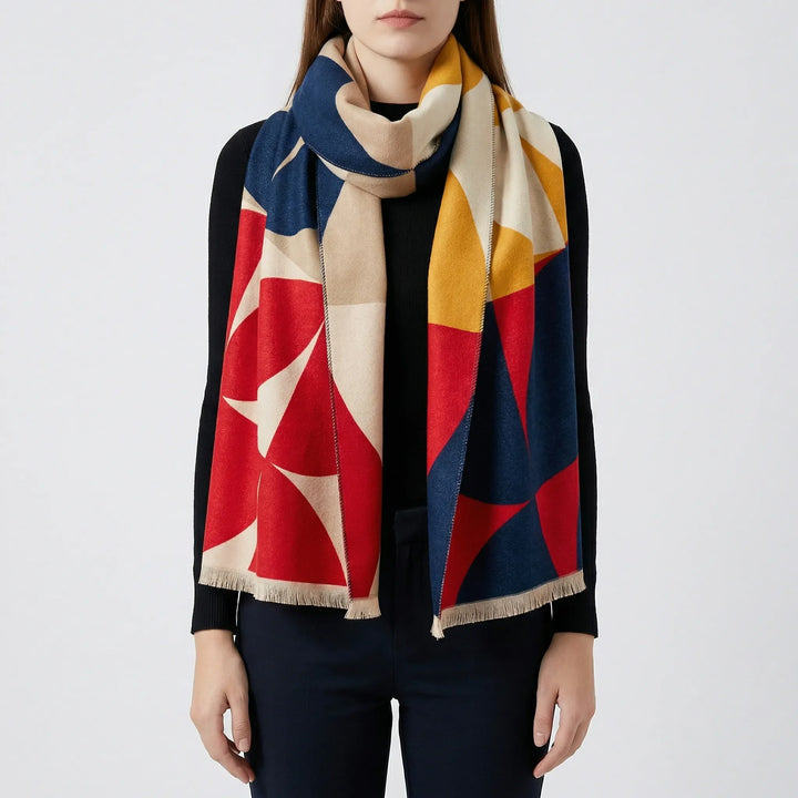 Dualveil - Reversible Oversized Poncho Scarf
