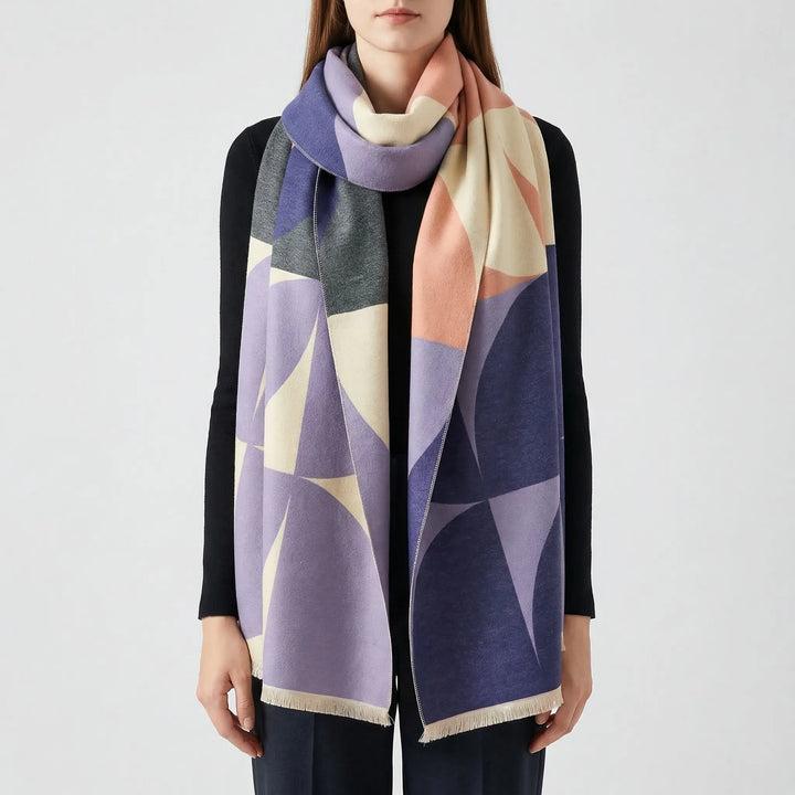 Dualveil - Reversible Oversized Poncho Scarf