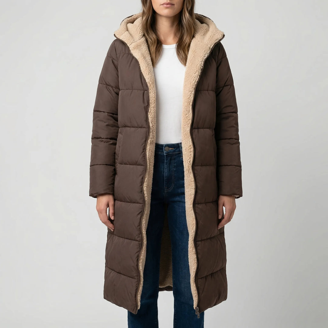Dualvex - Long Reversible Hooded Winter Coat