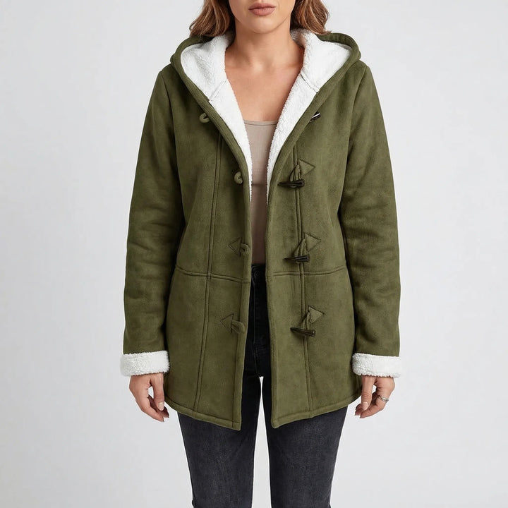 Dusklen - Hooded Toggle-Front Women's Coat