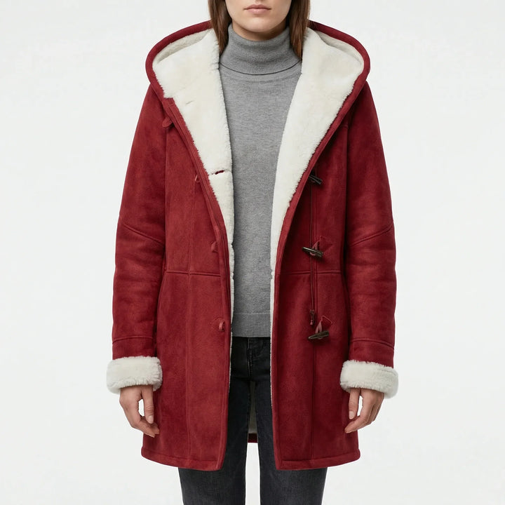 Dusklen - Hooded Toggle-Front Women's Coat