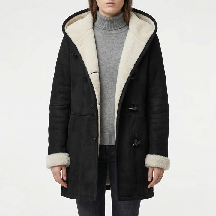 Dusklen - Hooded Toggle-Front Women's Coat