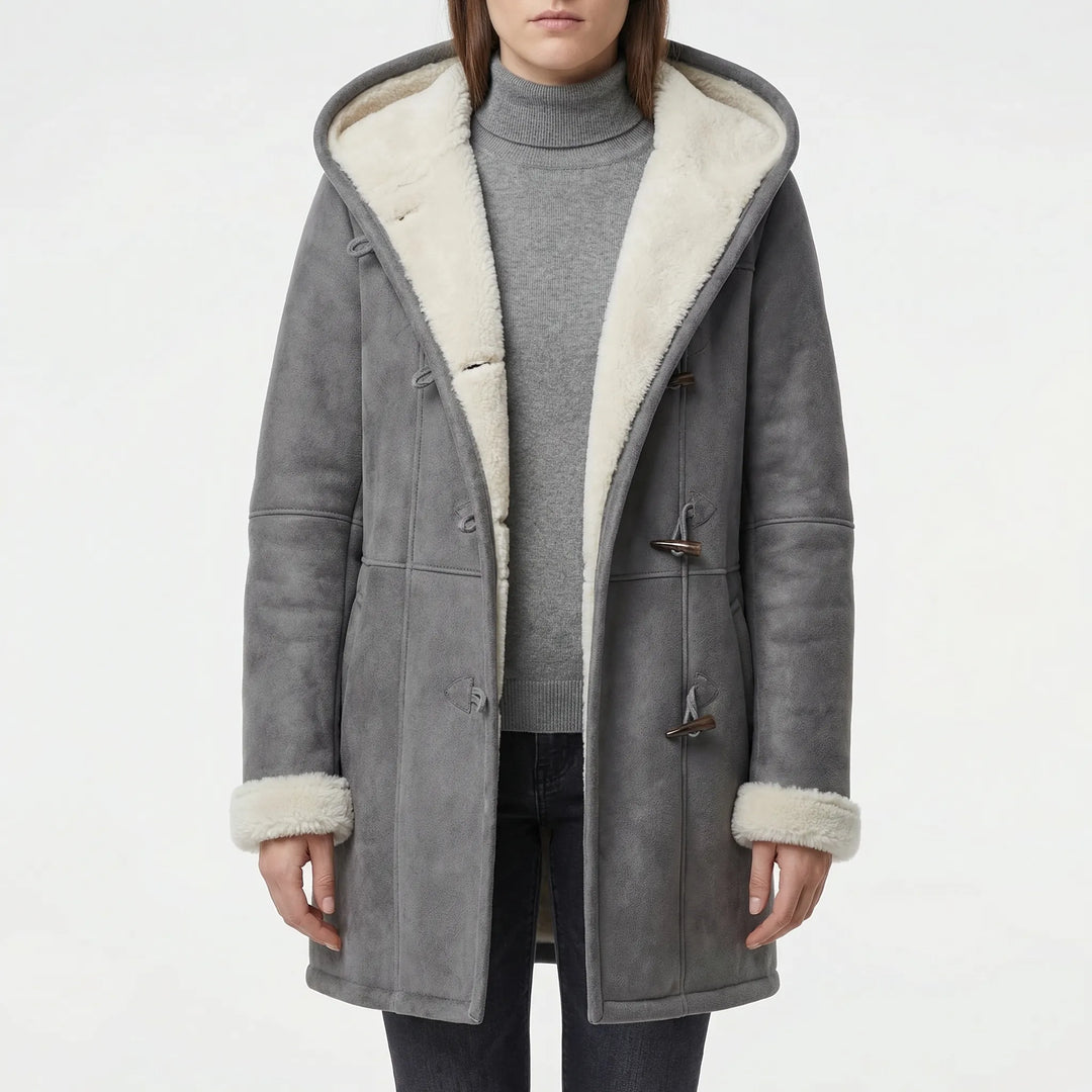 Dusklen - Hooded Toggle-Front Women's Coat