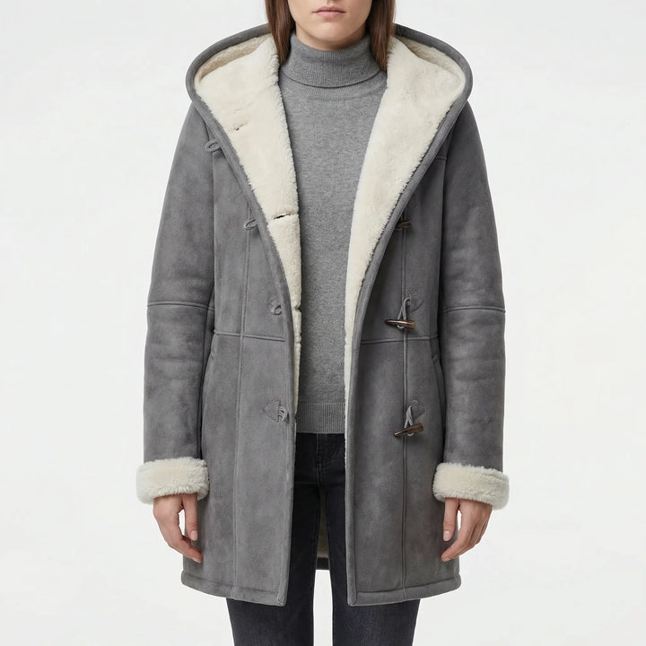 Dusklen - Hooded Toggle-Front Women's Coat