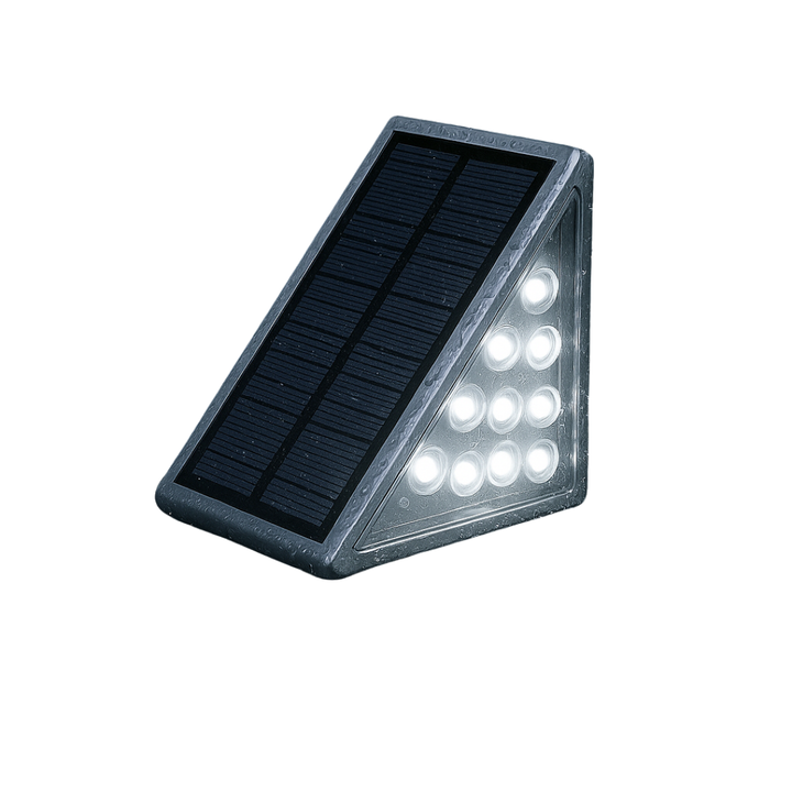 Lumières LED Solaires pour Escaliers Extérieurs Sans Fil pour Terrasse, Clôture et Allée