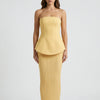 Strapless Sculpted Maxi Klänning