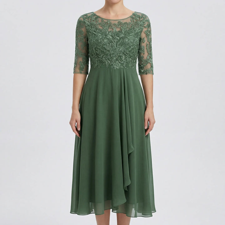Elsciva - High-Waist Maxi Evening Dress