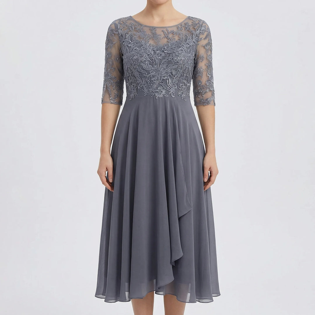 Elsciva - High-Waist Maxi Evening Dress
