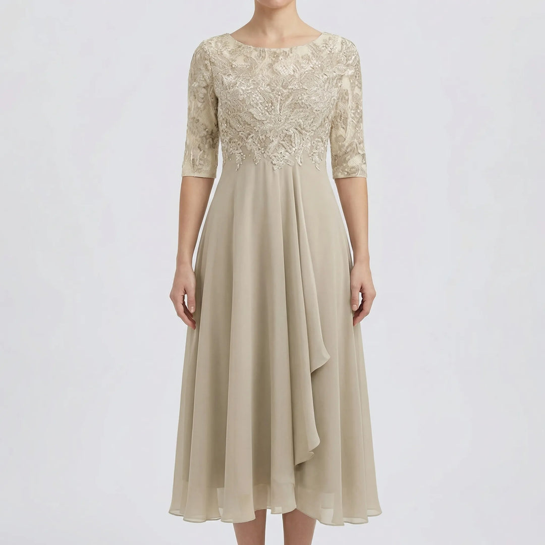 Elsciva - High-Waist Maxi Evening Dress