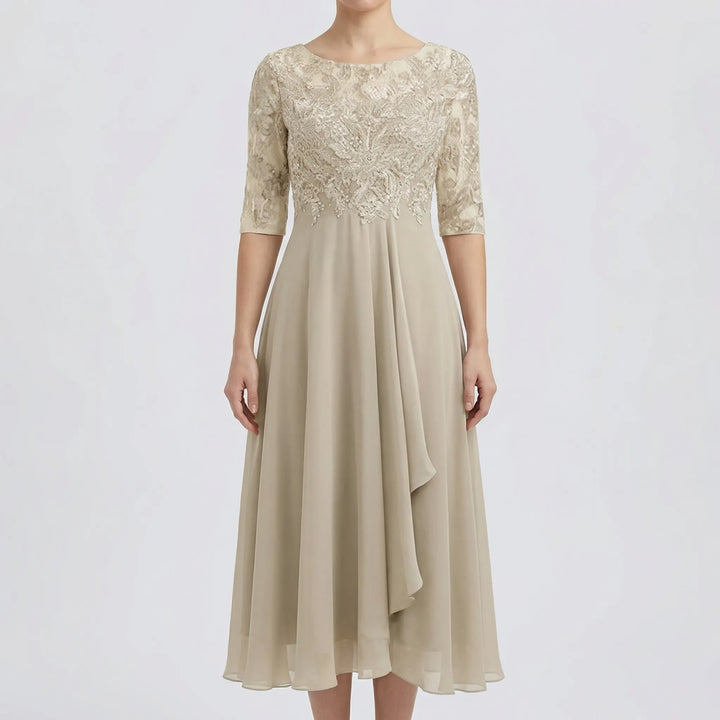 Elsciva - High-Waist Maxi Evening Dress