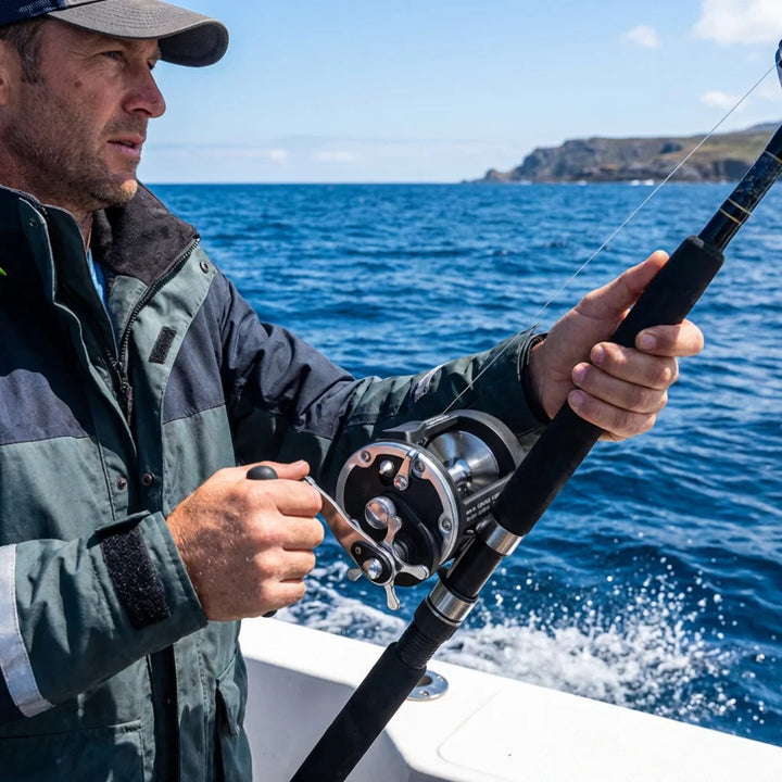 Rund Ram Saltvatten Baitcasting Rulle