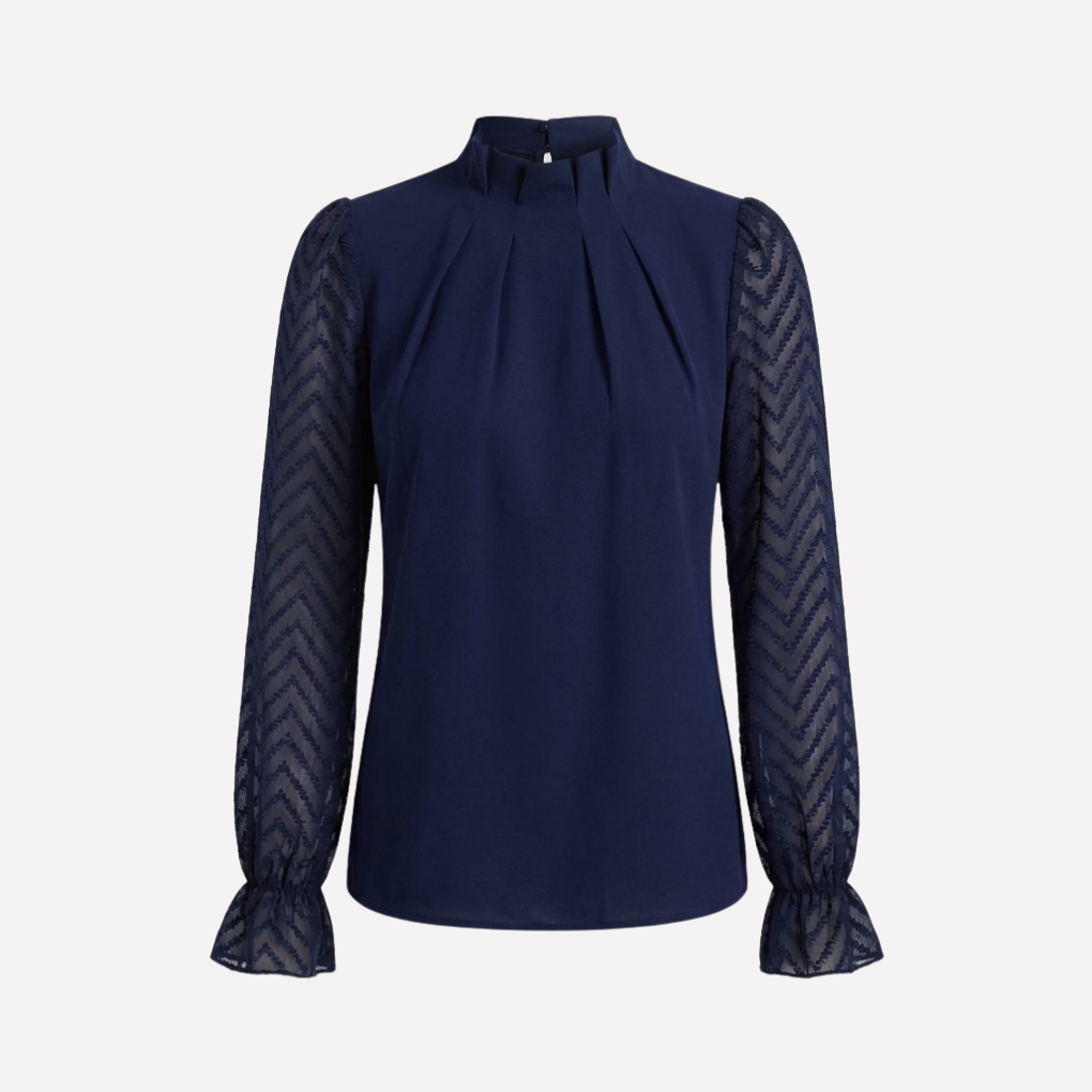 Elegant långärmad topp för kvinnor