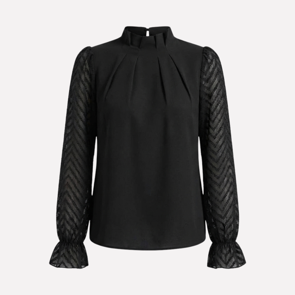 Elegant långärmad topp för kvinnor