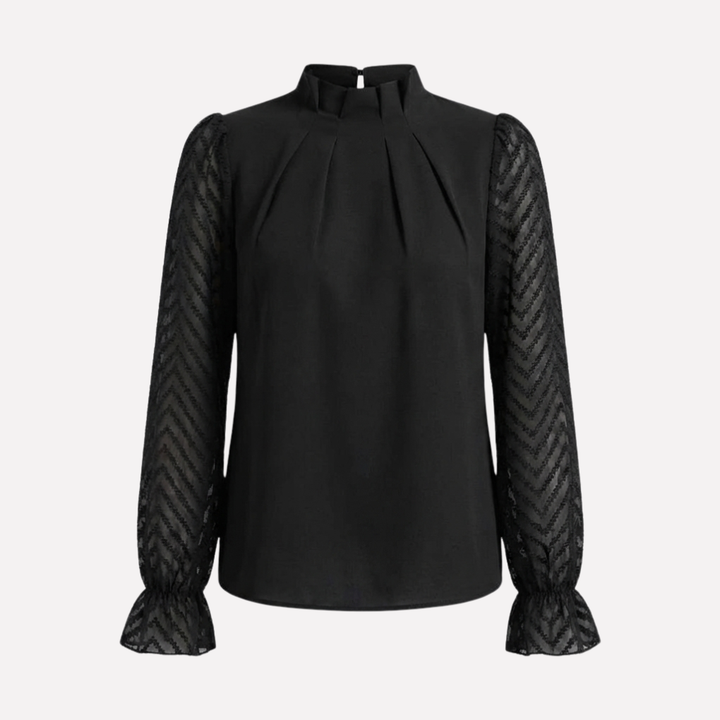 Elegant långärmad topp för kvinnor