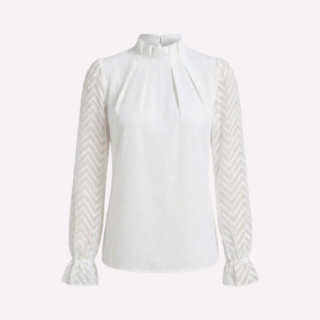 Elegant långärmad topp för kvinnor