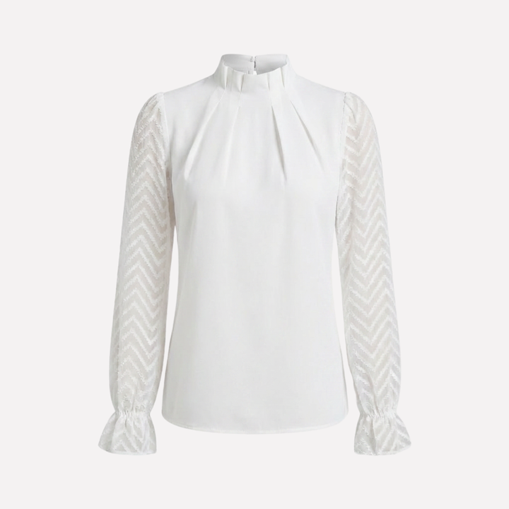 Elegant långärmad topp för kvinnor