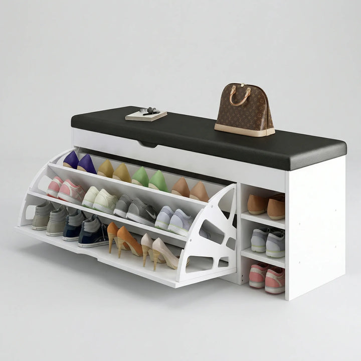 Entrova - 3-In-1 Shoe Cabinet With Bench