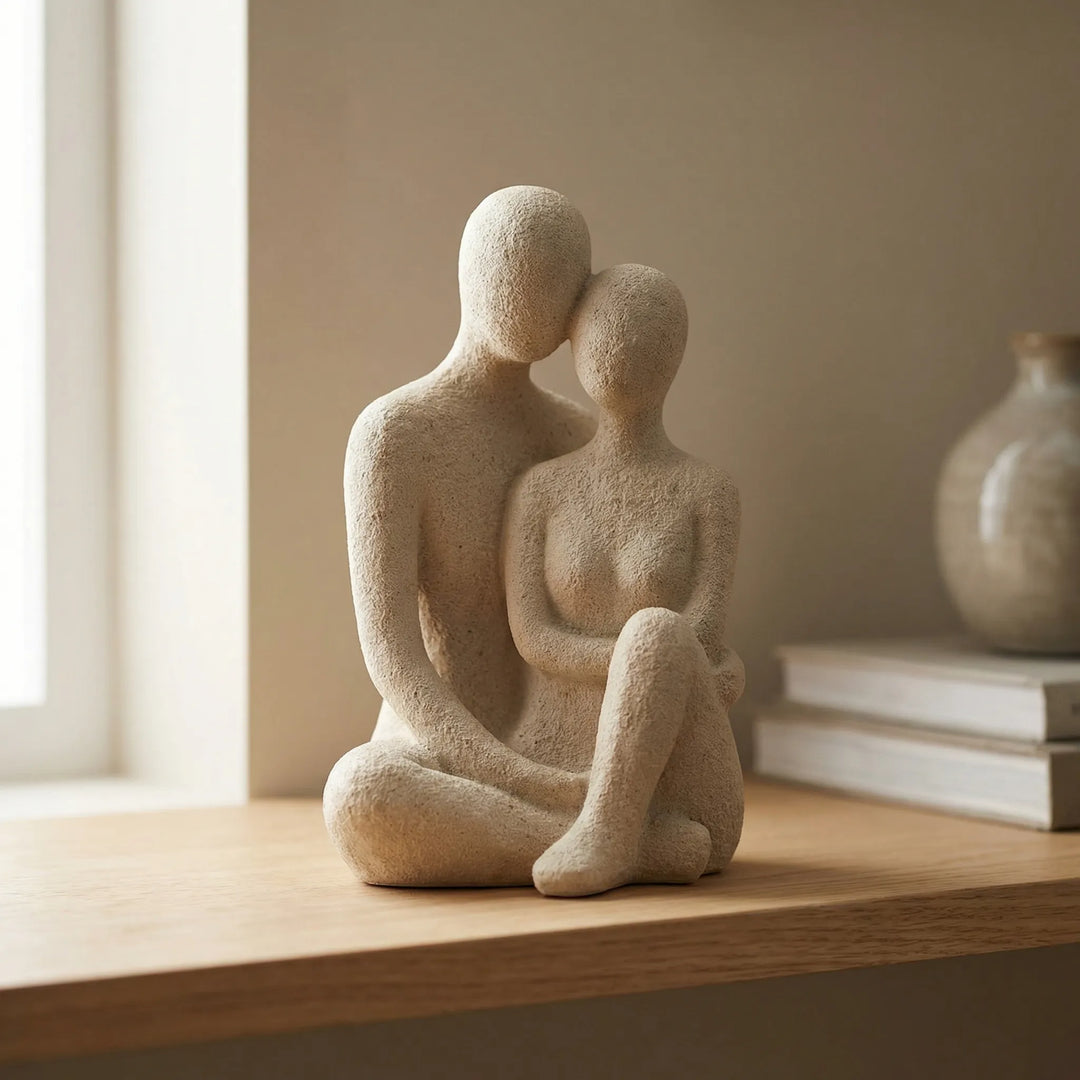 Entwinia - Abstract Couples Embrace Figurine
