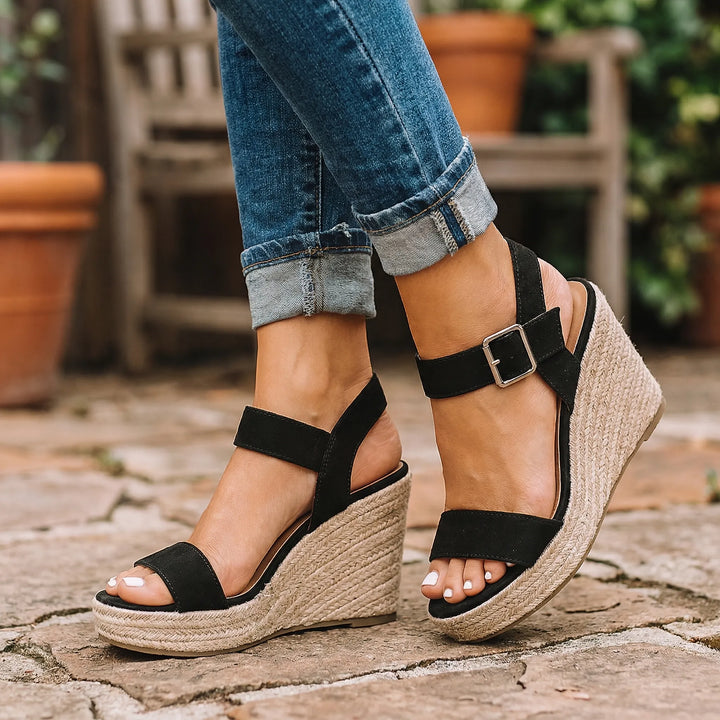 Espadella - Open-Toe Espadrille Wedge Sandal