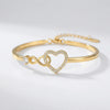 Oändlig Hjärta Motiv Justerbart Armband för Kvinnor