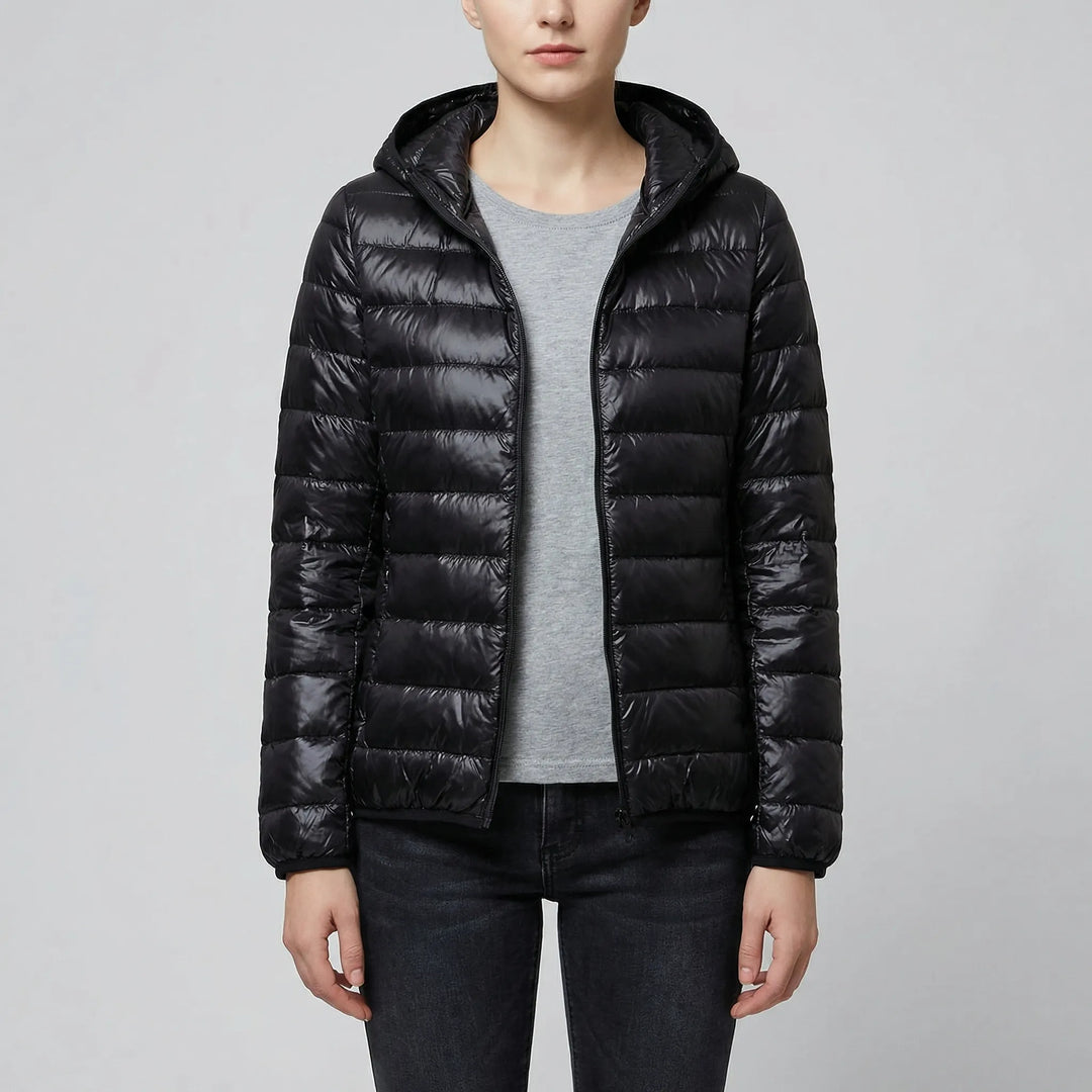 Feathrix - Lightweight Packable Hooded Puffer Coat