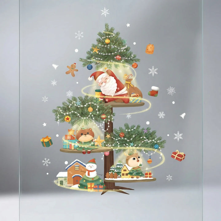 Festivelle - Reusable Festive Window Cling Set