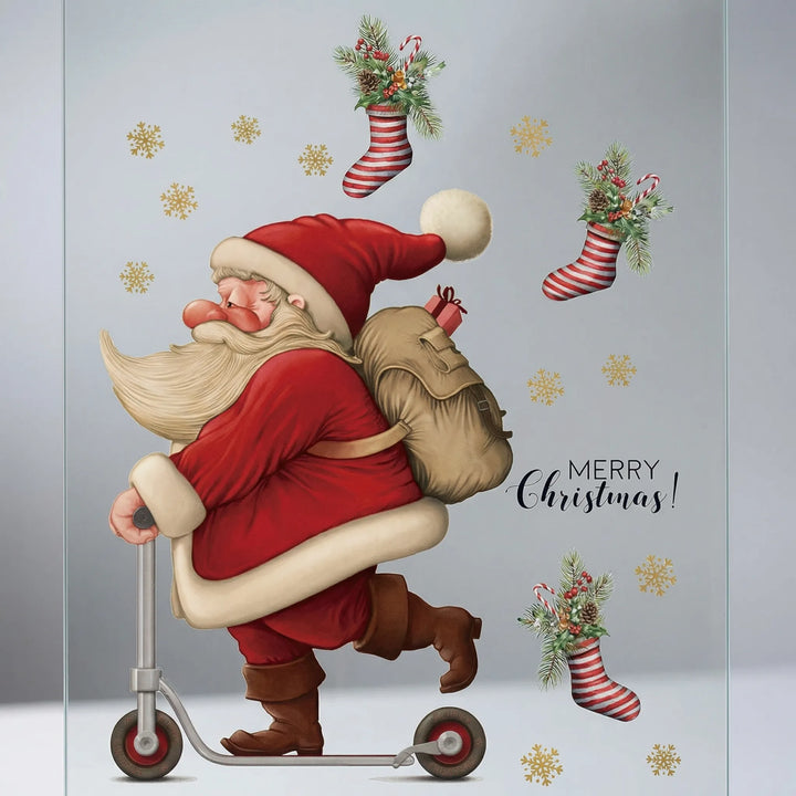 Festivelle - Reusable Festive Window Cling Set