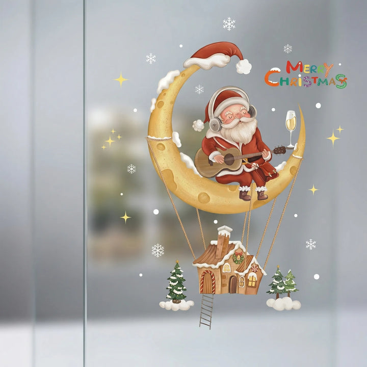 Festivelle - Reusable Festive Window Cling Set