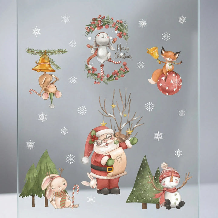 Festivelle - Reusable Festive Window Cling Set