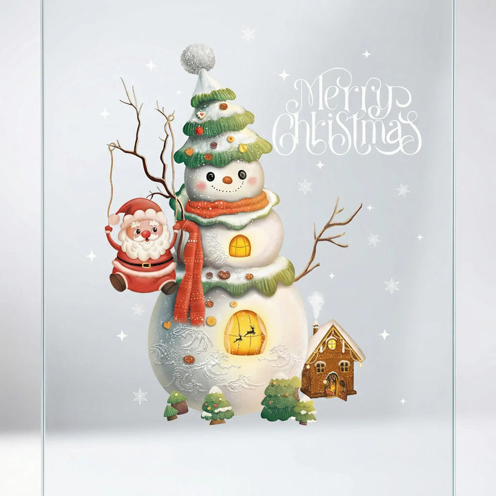 Festivelle - Reusable Festive Window Cling Set