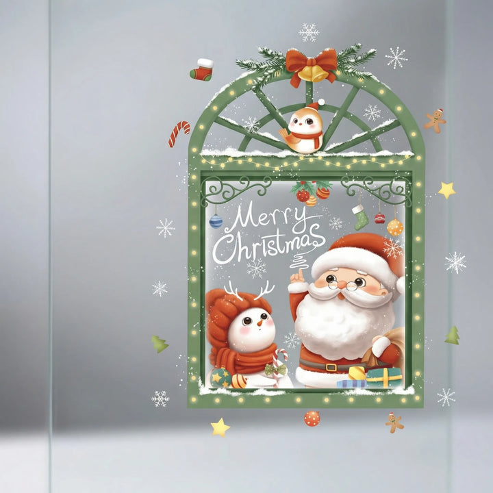 Festivelle - Reusable Festive Window Cling Set