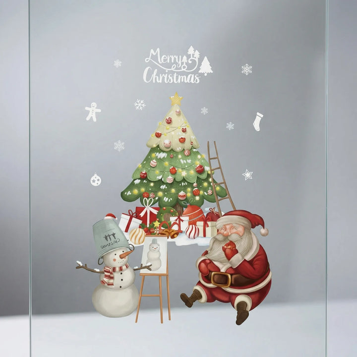 Festivelle - Reusable Festive Window Cling Set
