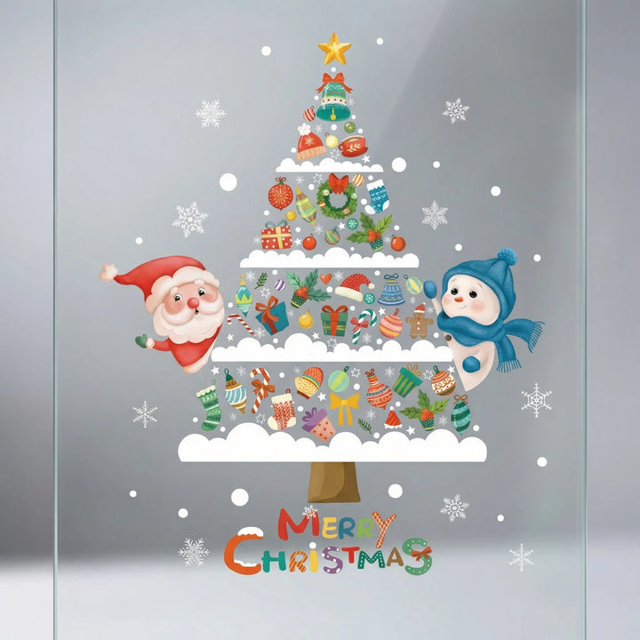 Festivelle - Reusable Festive Window Cling Set