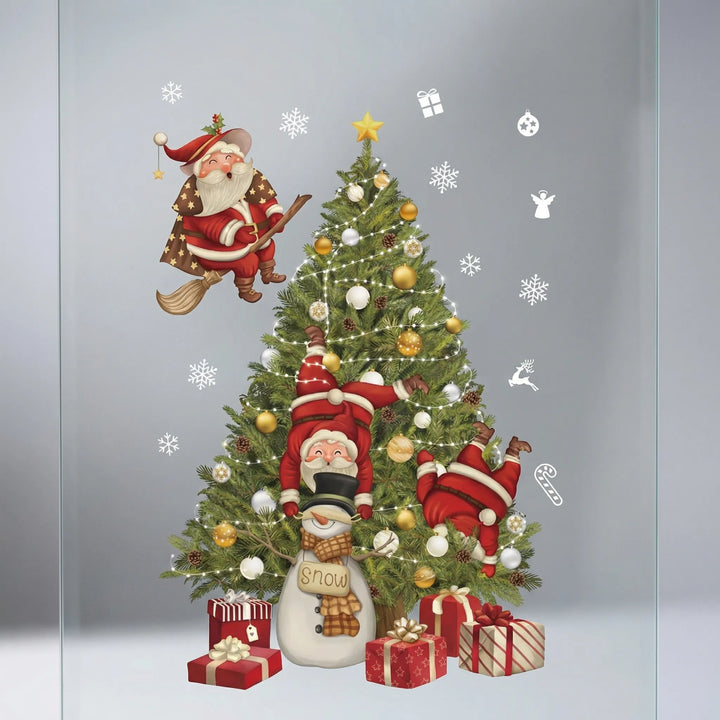 Festivelle - Reusable Festive Window Cling Set