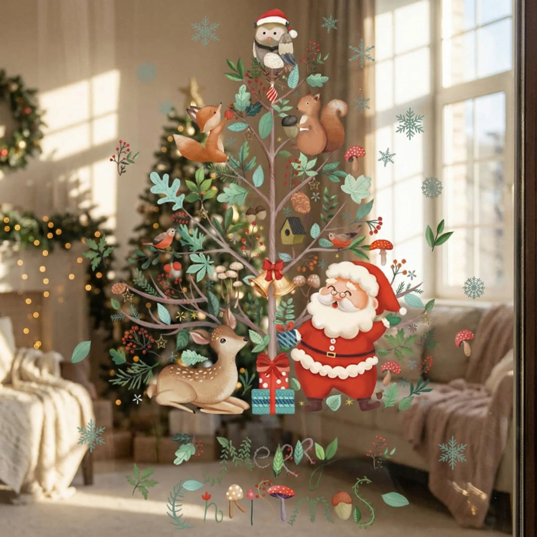 Festivelle - Reusable Festive Window Cling Set