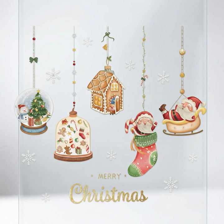 Festivelle - Reusable Festive Window Cling Set